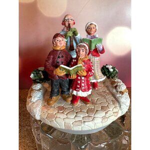 🎶❄️ Princess House Singing Carols Canister Topper #2389 – Christmas Carolers ❄️